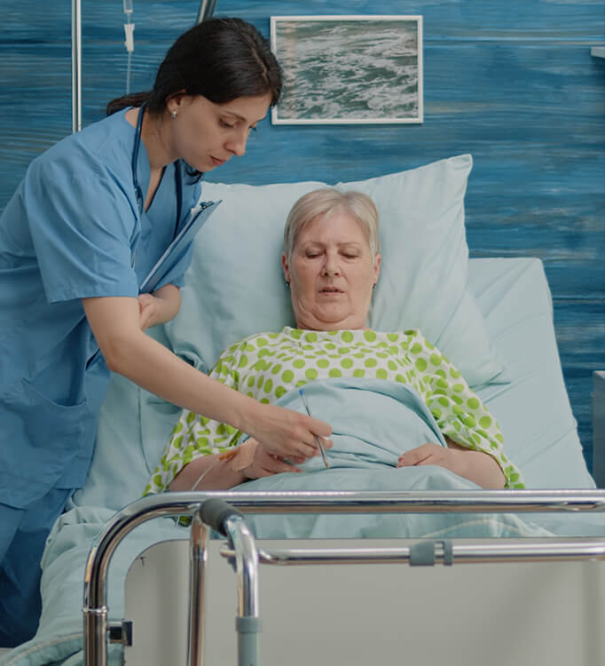 Carewell caregiver providing care at home
