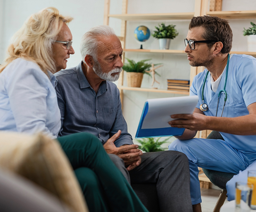 Carewell caregiver providing compassionate patient care at home